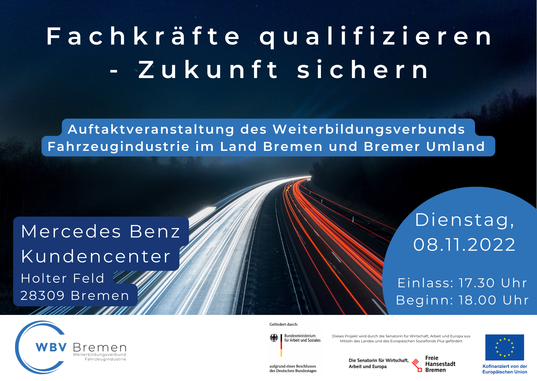 Auftaktveranstaltung des Weiterbildungsverbunds Fahrzeugindustrie im Land Bremen und Bremer Umland